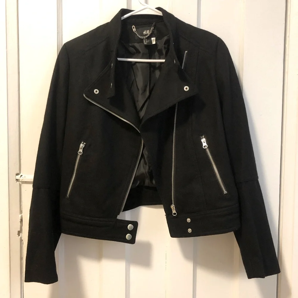 H&M Wool Biker Jacket - Picture 4 of 8